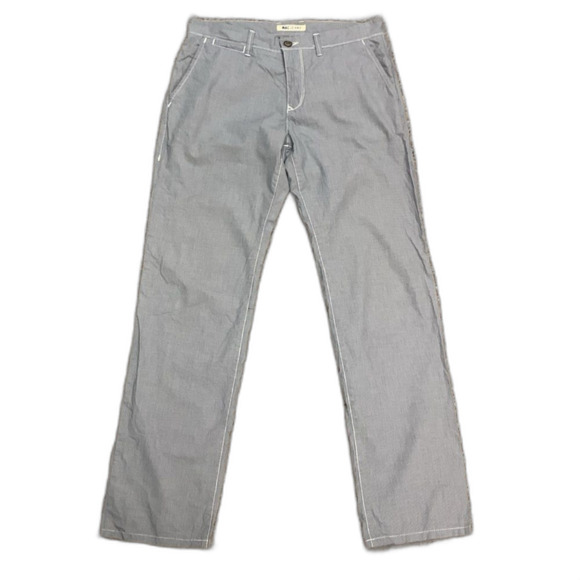 Mac Jeans Lenny Gray Blue Slim Fit Flat Front Chino Style Jeans Size 33/34 - Picture 2 of 15